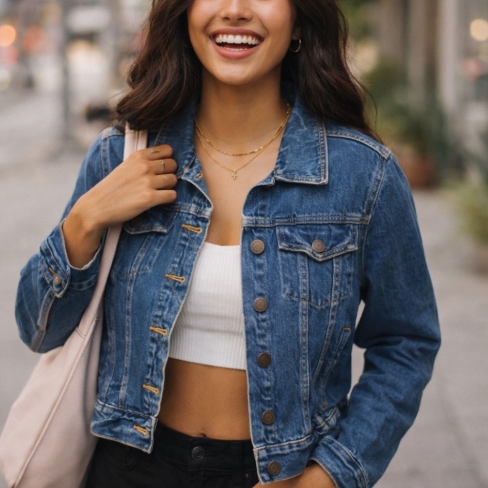 J.Crew Women's Classic Indigo Denim Jacket Size XS 36160
